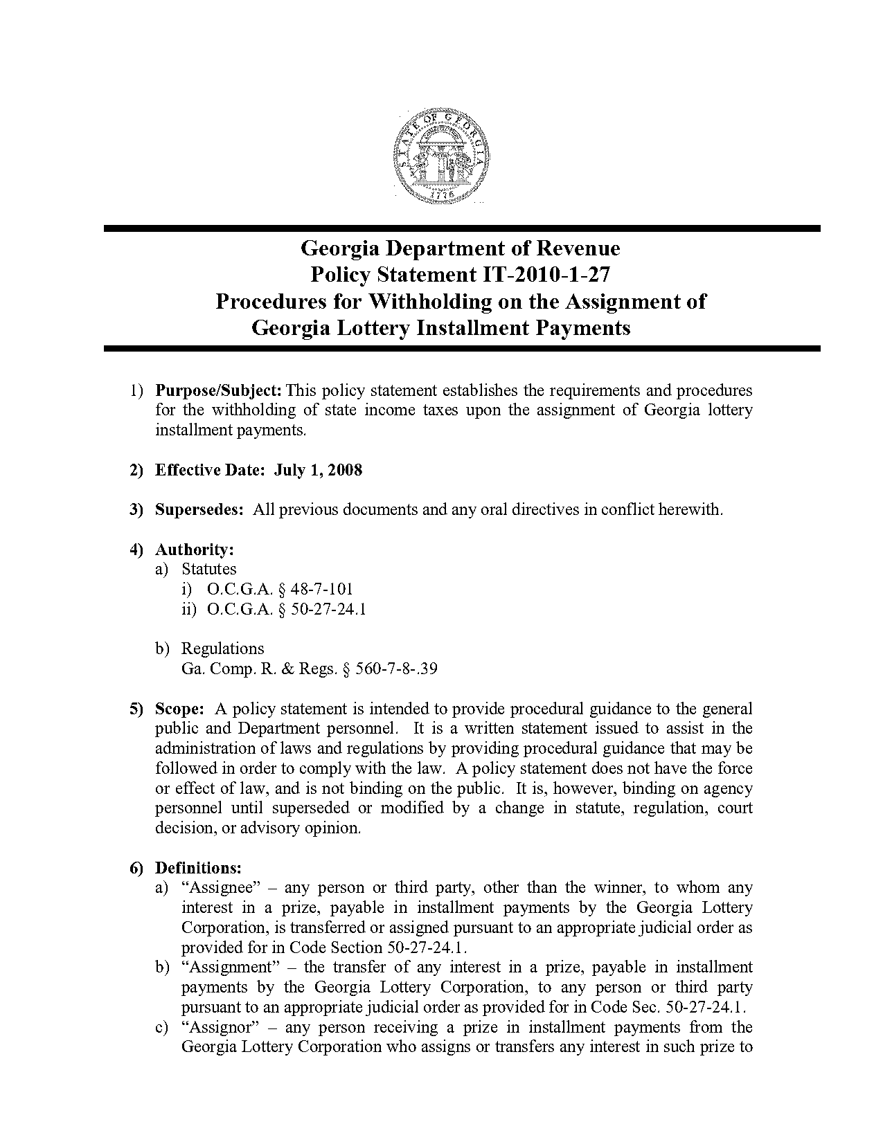 georgia lottery third party authorization form